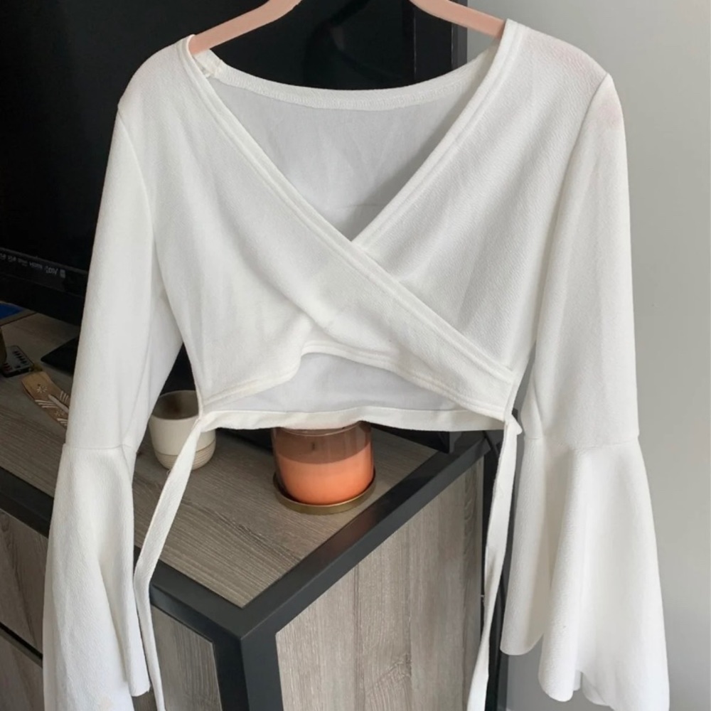 White crop top